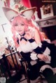 黄濑凉兔_兔半仙 Cosplay fate玉藻前女仆ver P14 No.8d8ecb